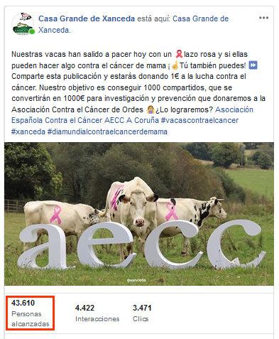 Publicación Vacas Contra el Cáncer